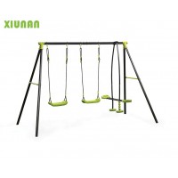 Outdoor Metal  Swing Set for Kids and Children in The Garden outdoor playset